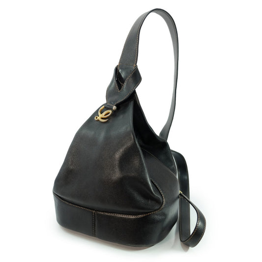 LOEWE　総革アントン バックパック(黒)