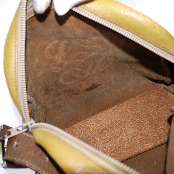 LOEWE　ビッグアナグラム 斜めがけショルダー（黄）