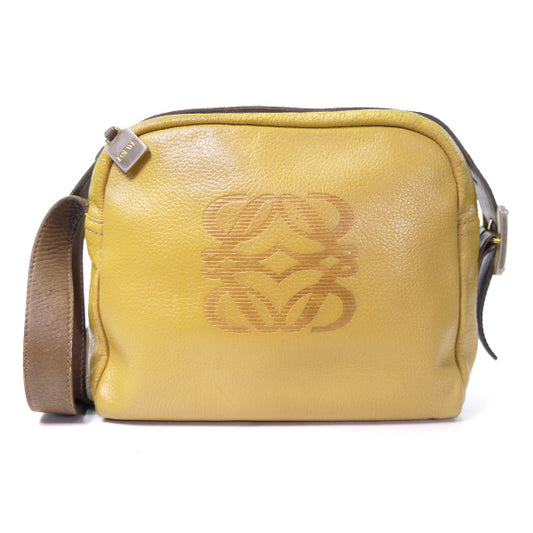 LOEWE　ビッグアナグラム 斜めがけショルダー（黄）