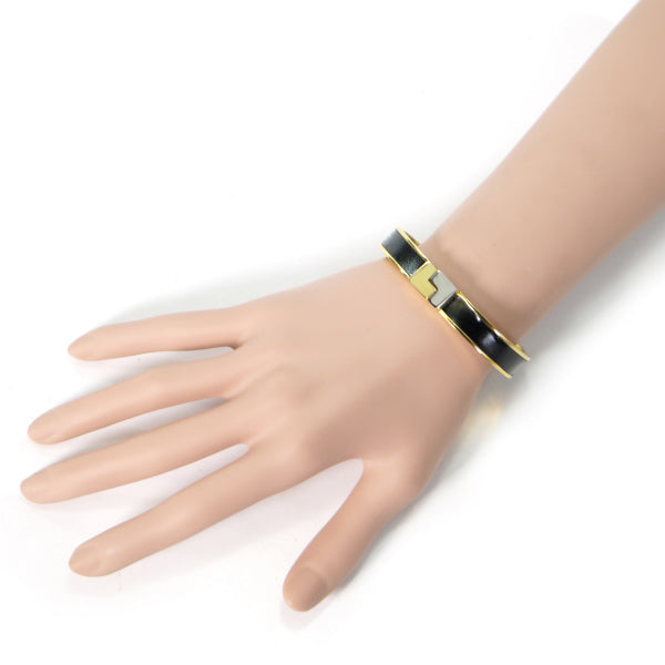 LOEWE ゴールド×レザー ブレスレット(箱付き )