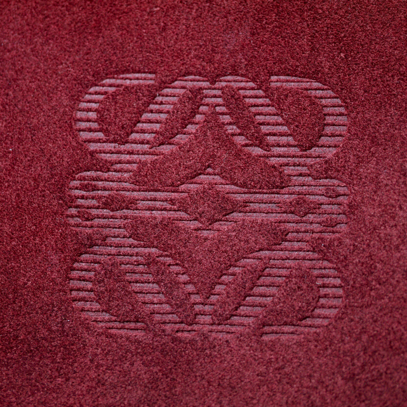 LOEWE　アナグラムロゴ スエードポシェット（ボルドー）