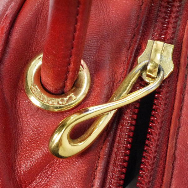 LOEWE　アナグラムロゴ 総革ミニボストン（赤）