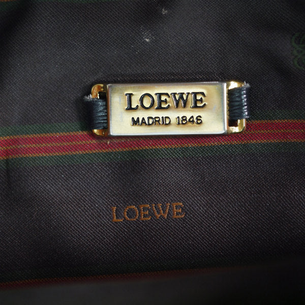 LOEWE　ベラスケス コンビレザーショルダー（茶×黒）