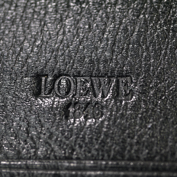 LOEWE　ベラスケス ２つ折り財布（茶×黒）