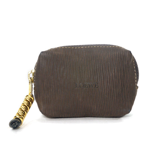 LOEWE　ベラスケス コインケース/ミニポーチ（茶）