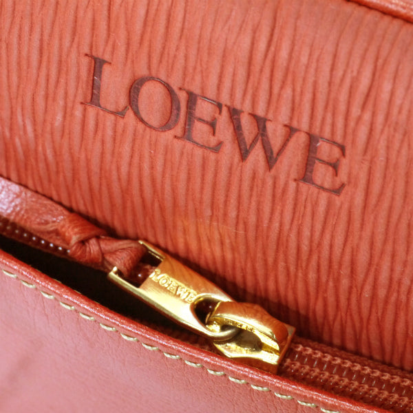 LOEWE　ベラスケス レザー大型ショルダー（赤）