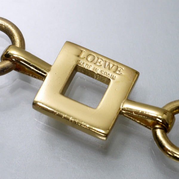 LOEWE　スクエアチェーンネックレス（ゴールド）