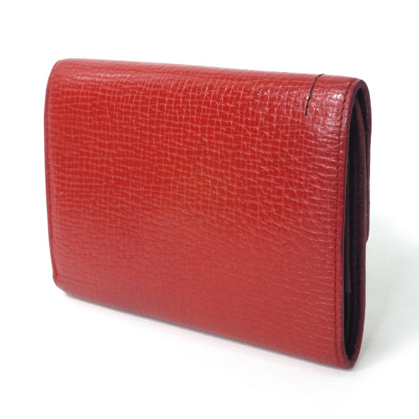 LOEWE　アナグラムロゴ ミドル財布（赤）