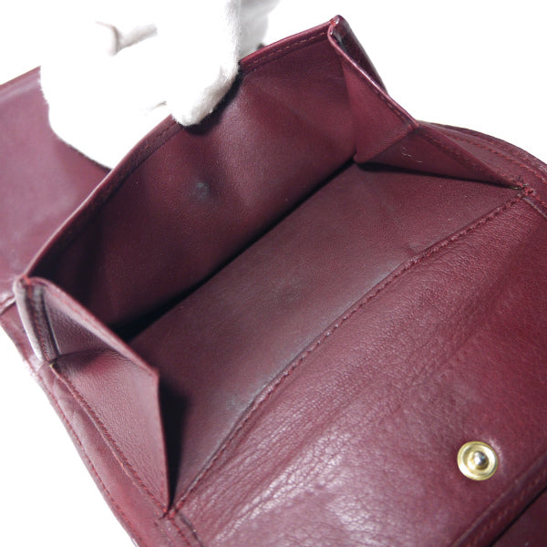 LOEWE　アナグラムロゴ ミドル財布（赤）