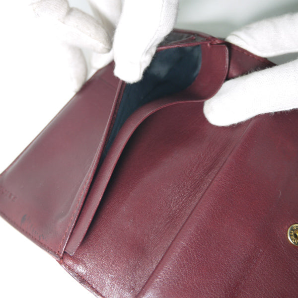 LOEWE　アナグラムロゴ ミドル財布（赤）