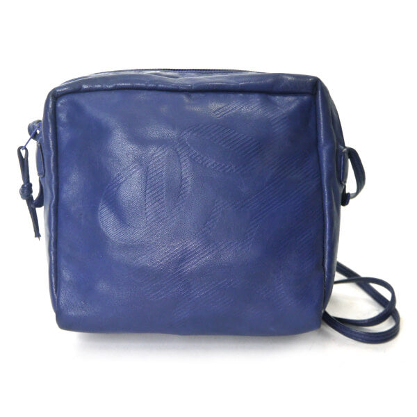 LOEWE　アナグラムロゴ スクエアミニポシェット（青）