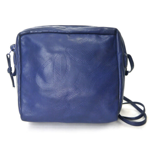 LOEWE　アナグラムロゴ スクエアミニポシェット（青）