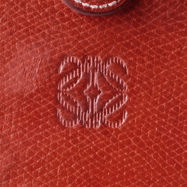 LOEWE　アナグラムロゴ ミニ折財布（赤）
