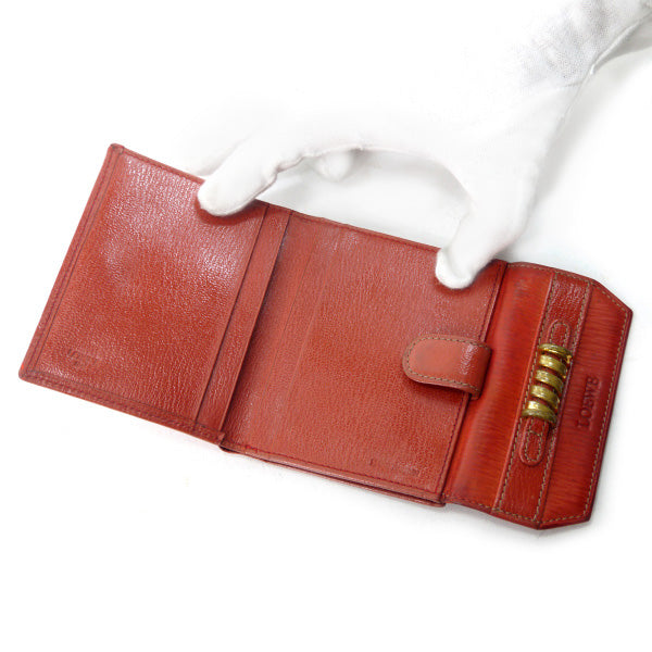 LOEWE　ベラスケス ２つ折り財布（赤）
