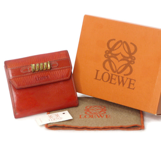 LOEWE　ベラスケス ２つ折り財布（赤）