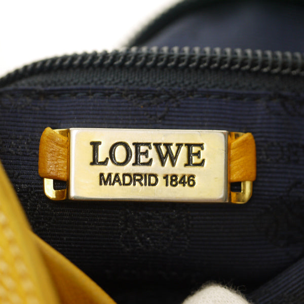 LOEWE　オーストリッチ/ロエベナッパ ミニトート（黄）