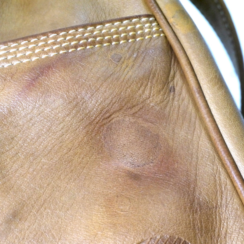 LOEWE　アナグラムロゴ 総革トート&ショルダーバッグ（明茶）