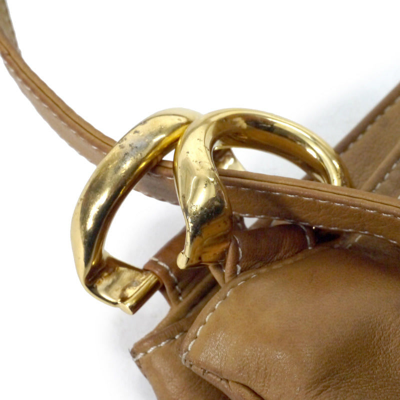 LOEWE　アナグラムロゴ 総革トート&ショルダーバッグ（明茶）