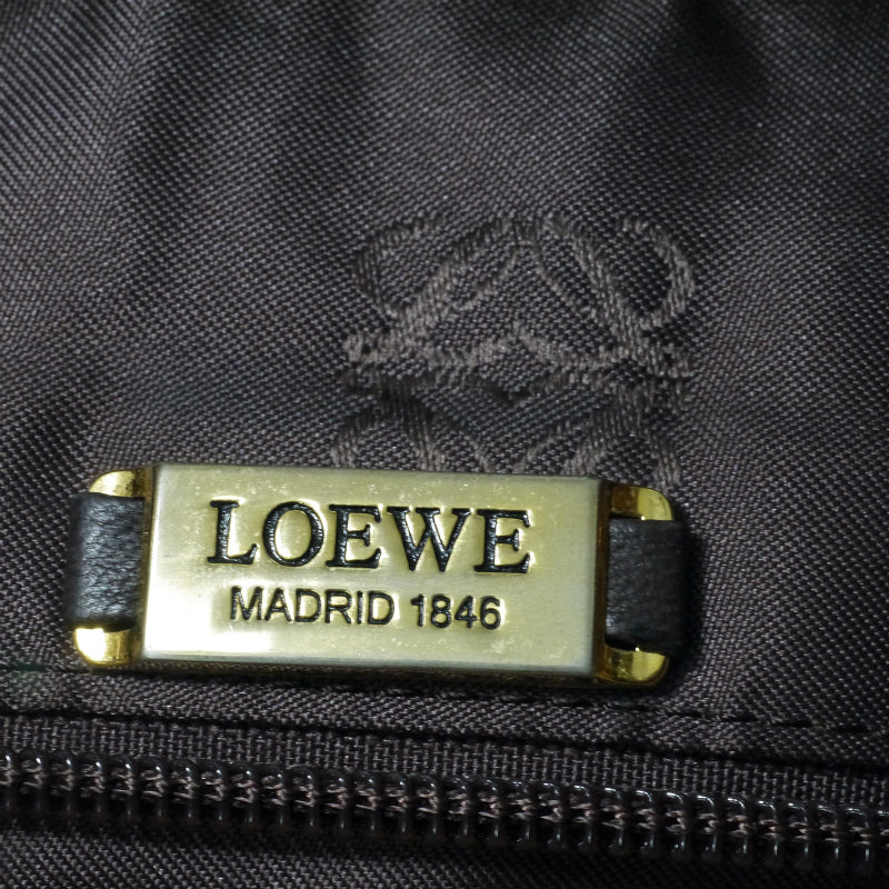 LOEWE　アナグラムロゴ 総革トート&ショルダーバッグ（明茶）