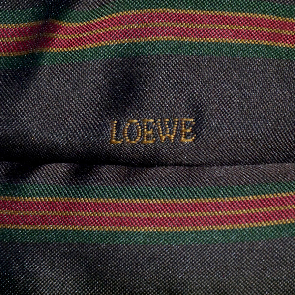 LOEWE　アナグラムロゴ型押しレザーA4トートバッグ（赤）