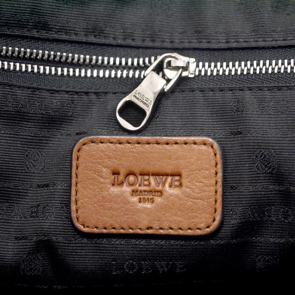 LOEWE　ヘリテージ レザートートバッグ（茶）