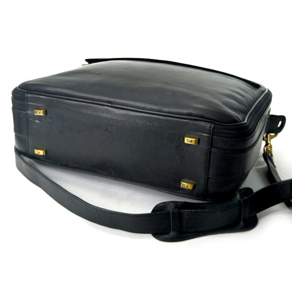 LOEWE　総革ショルダー付ブリーフケース（黒）