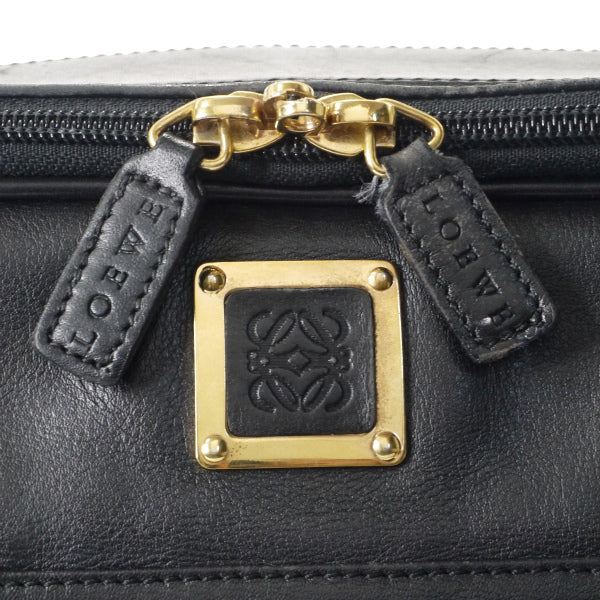 LOEWE　総革ショルダー付ブリーフケース（黒）
