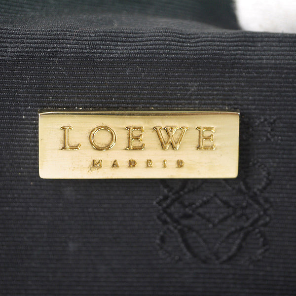 LOEWE　総革ショルダー付ブリーフケース（黒）