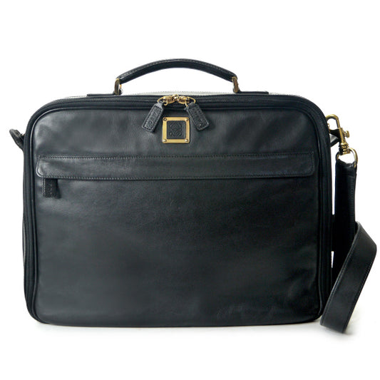 LOEWE　総革ショルダー付ブリーフケース（黒）