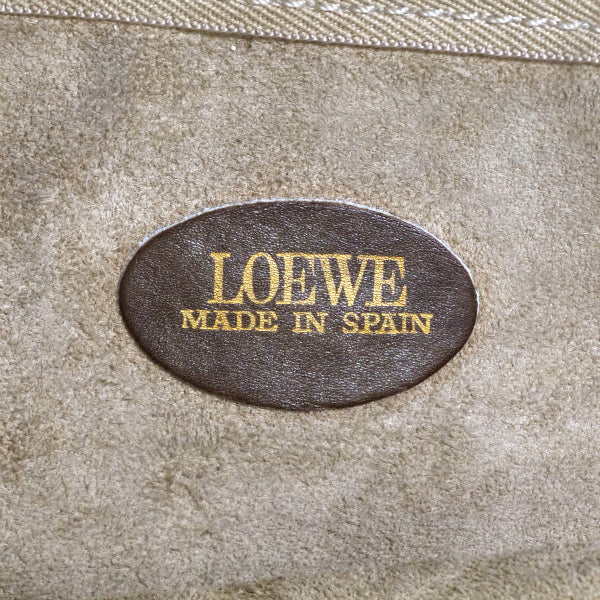LOEWE　アナグラムロゴ スクエアレザーショルダー（黄）