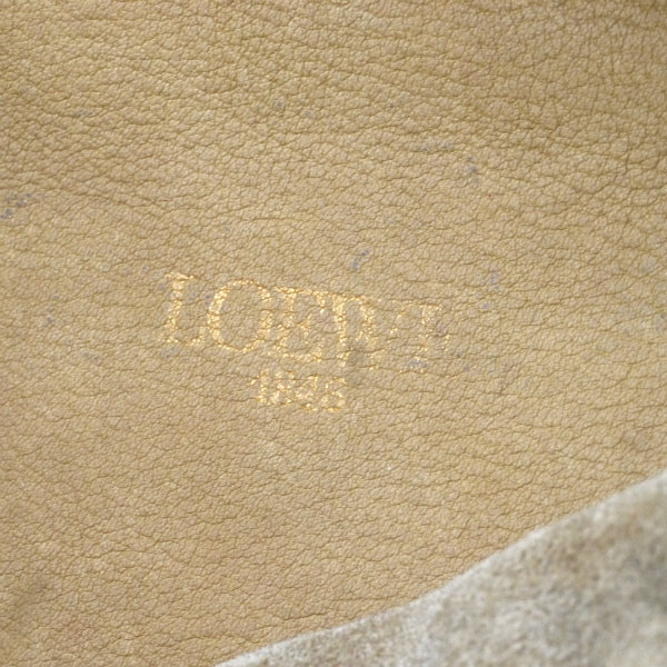 LOEWE　アナグラムロゴ スエードスクエアショルダー（ベージュ）