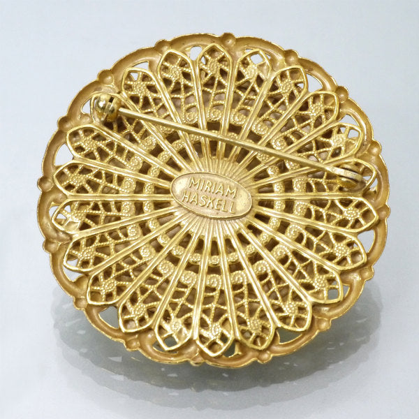 MIRIAM HASKELL 80sコインモチーフ ネックレス&ブローチSET