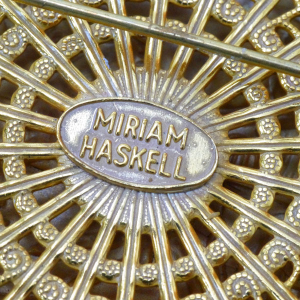 MIRIAM HASKELL 80sコインモチーフ ネックレス&ブローチSET