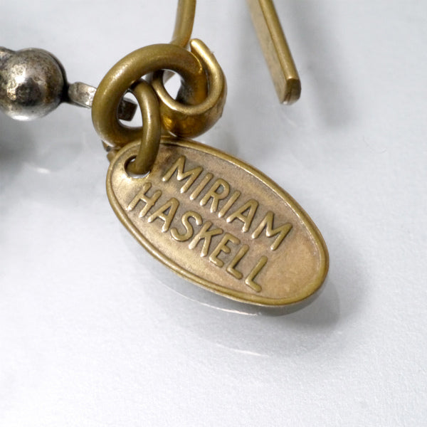 MIRIAM HASKELL 80sパール×ビーズ３連ネックレス