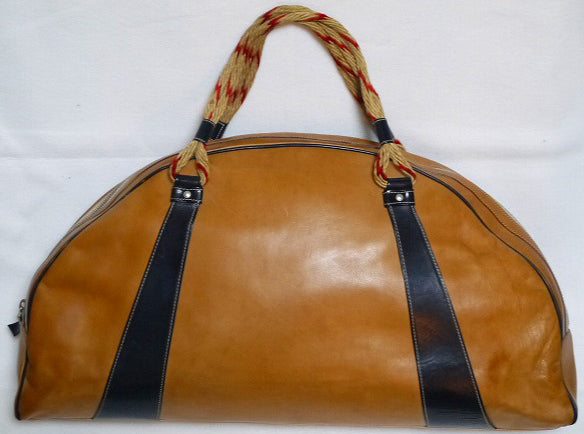 MARNI　総皮大型半円ボストン(茶)