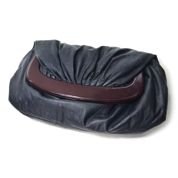 MARNI　バルーンレザークラッチバッグ（黒）