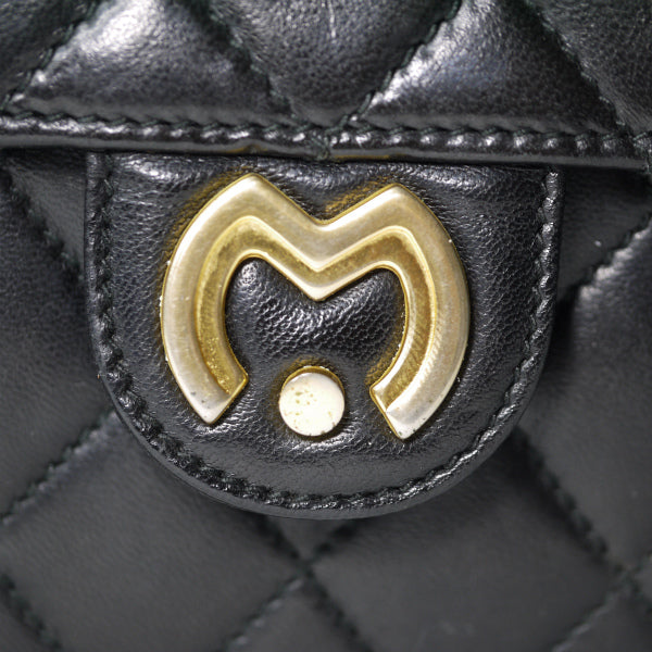 mila schon　キルティングレザー チェーンバッグ（黒）