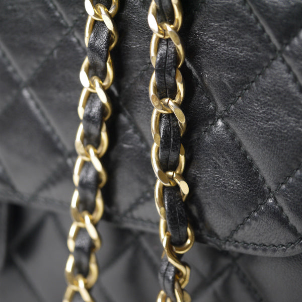 mila schon　キルティングレザー チェーンバッグ（黒）