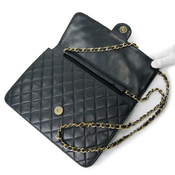 mila schon　キルティングレザー チェーンバッグ（黒）