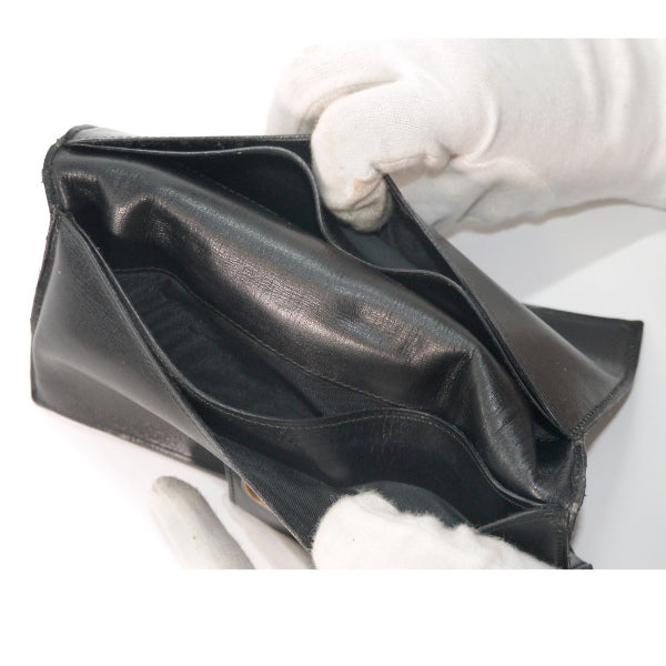 OLD CELINE 馬車金具レザー長財布（黒）