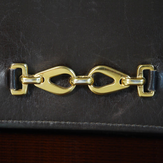 OLD Celine 本革　長財布（濃茶）