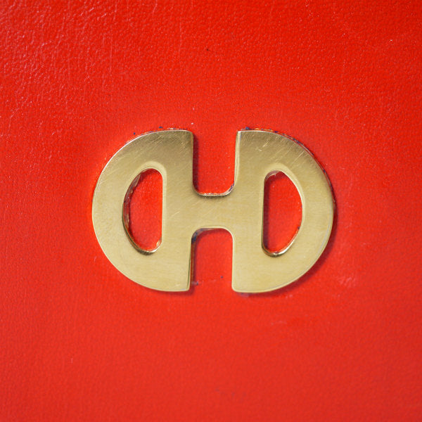 OLD CELINE  ビット金具レザー折り財布（赤）