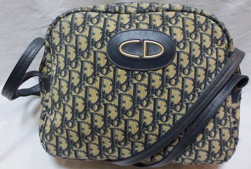 OLD Diorネイビートロッター丸型ショルダー