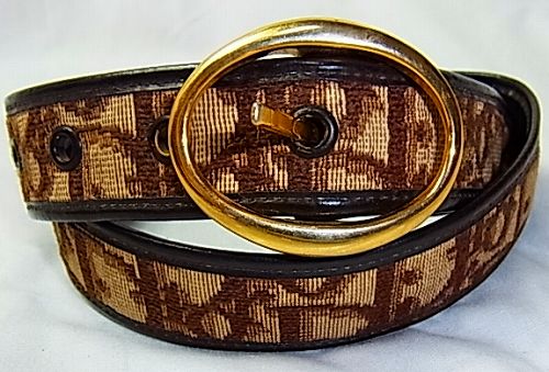 OLD Diorジャガードベルト（茶）