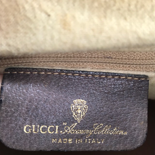 OLD Gucci 定番ボストン（茶・中）