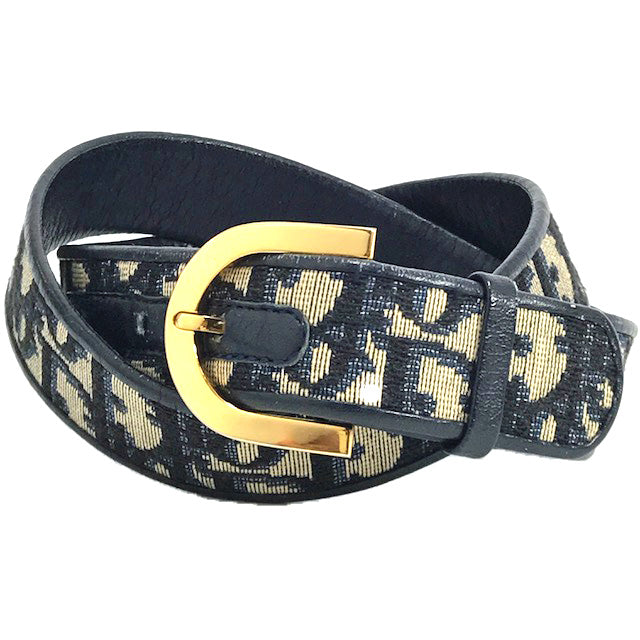 OLD Dior ジャガードベルト（紺）