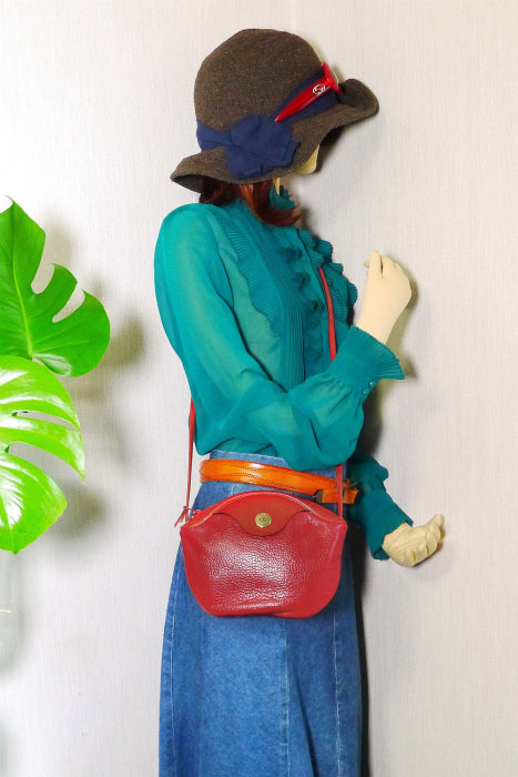 OLD Dior　斜めがけポシェット（赤）