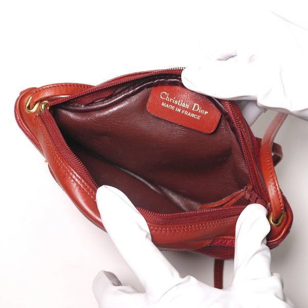OLD Dior　斜めがけポシェット（赤）