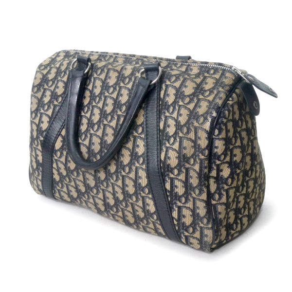 OLD Dior トロッター柄定番ボストン（青/中/斜ライン） – Vintage Shop