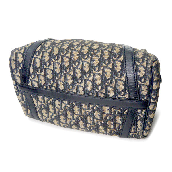 OLD Dior トロッター柄定番ボストン（青/中/斜ライン）